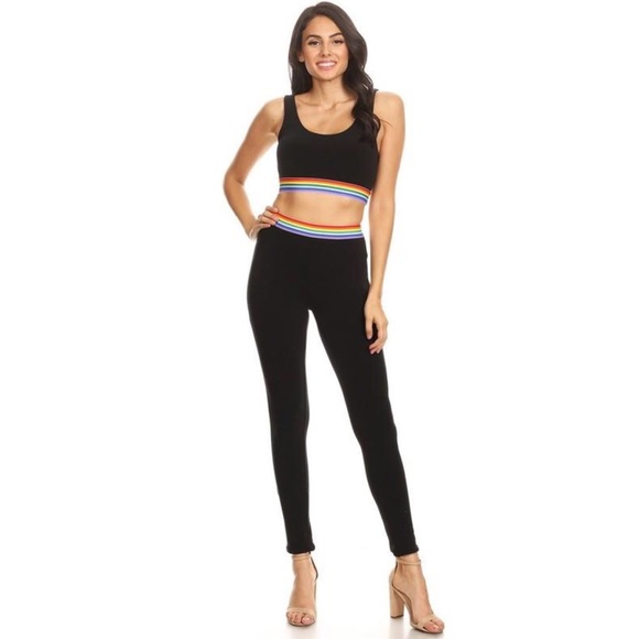 Rainbow Stripe 2 Piece Set - Picture 5 of 9